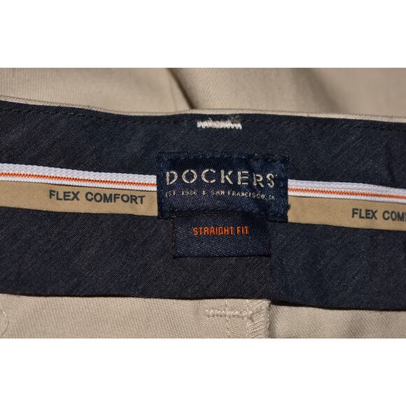 DOCKERS NEW $62 Signature Khaki‎ Flat Front Pant Flex Comfort Waistband Men's 40 - Picture 4 of 4